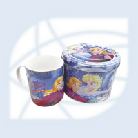 CANECA AZUL NA LATA ANNA ELSA & OLAF FROZEN - DISNEY