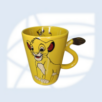 CANECA O REI LEÃO - SIMBA - AMARELA