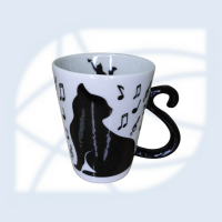 CANECA DE GATO - A ALÇA É O RABO DO GATO
