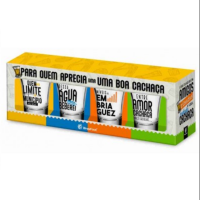 KIT COPO DOSE C/ 4UN - UMA BOA CACHAÇA