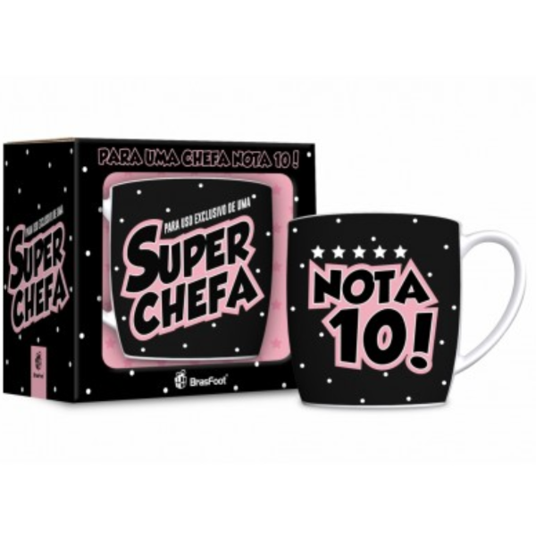 CANECA PORCELANA URBAN 360ML - CHEFA NOTA 10