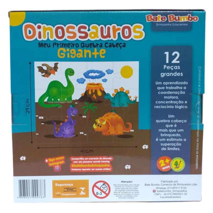 MEU PRIMEIRO QUEBRA CABEÇA GIGANTE BICHOS