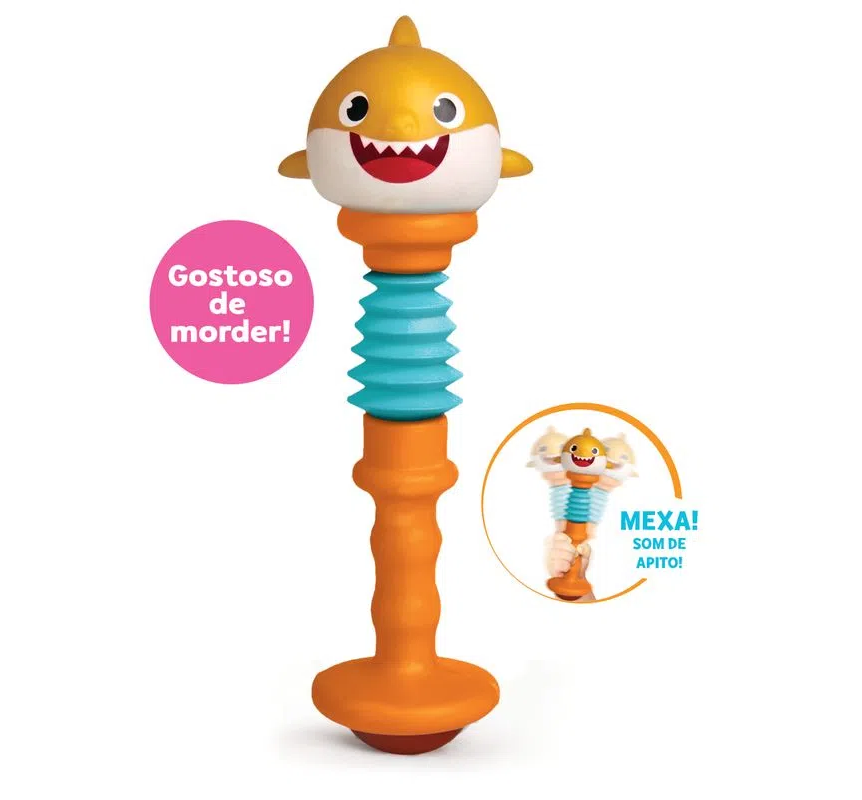 CHOCALHO ESTICADINHO BABY SHARK