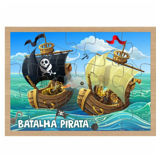 QUEBRA – CABEÇA DESENHOS BATALHA PIRATA