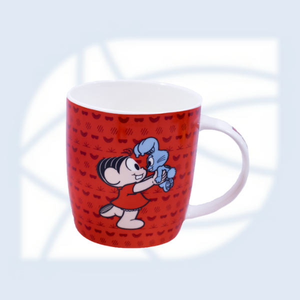 CANECA PORCELANA NA LATA MÔNICA - TURMA DA MÔNICA