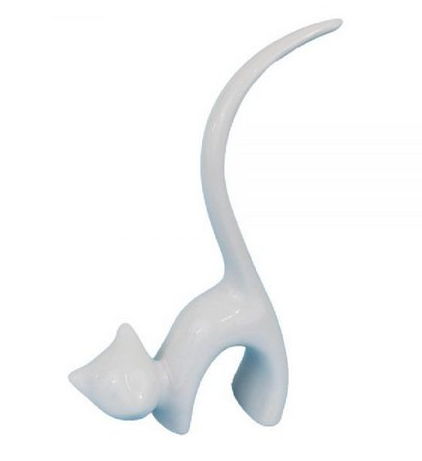 PORTA ANÉIS CARINHA GATO BRANCO