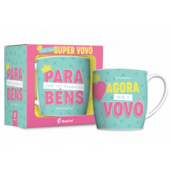 CANECA PORCELANA URBAN 360ML - PROMOVIDA A VOVÓ