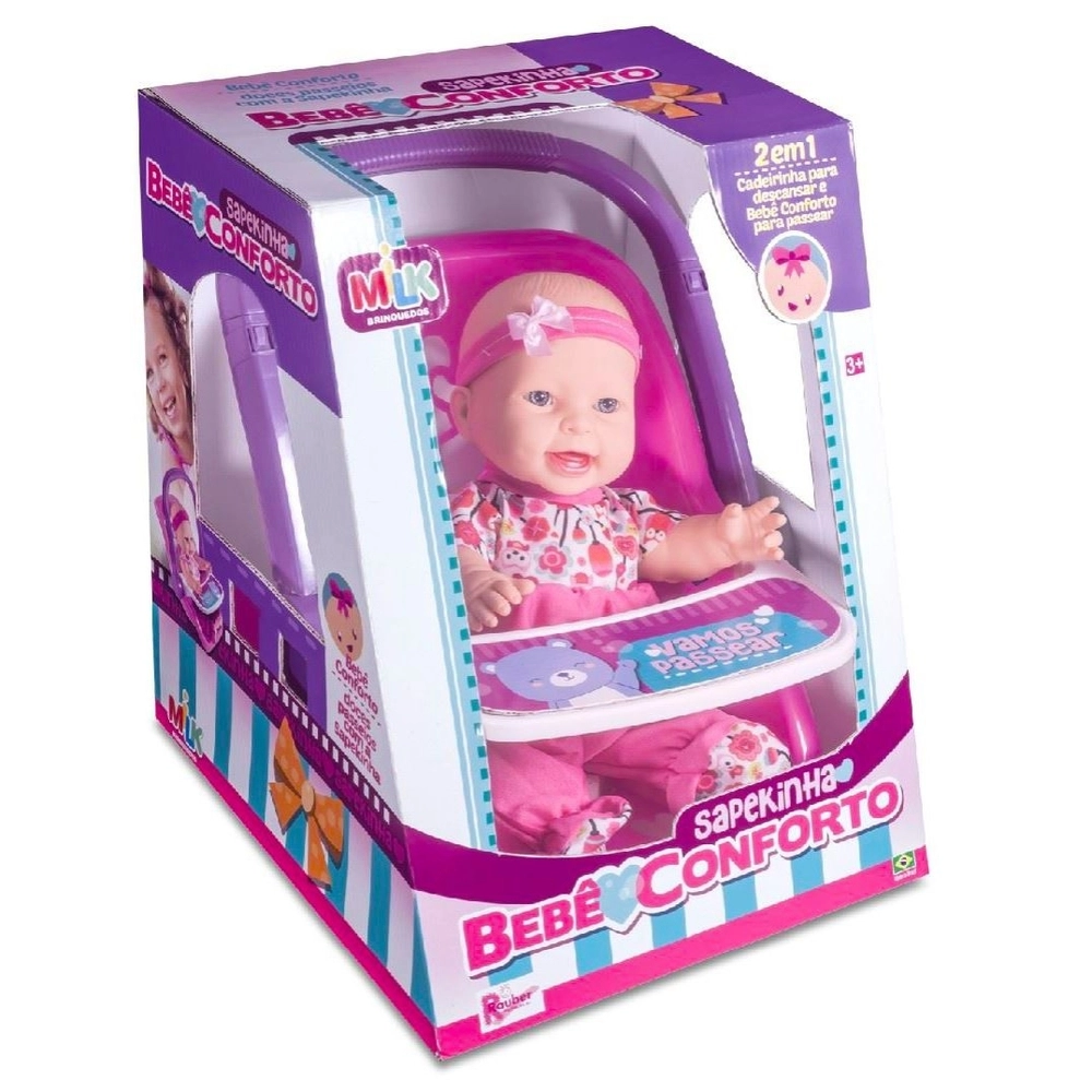 BONECA SAPEKINHA BEBÊ CONFORTO