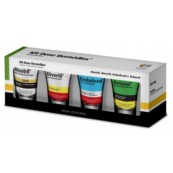 KIT COPO DOSE C/ 4UN - REMÉDIOS 1