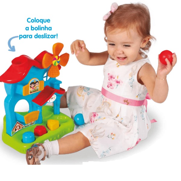 CASINHA COM BOLINHAS E CUBOS DIDÁTICOS PLAY HOME BALL