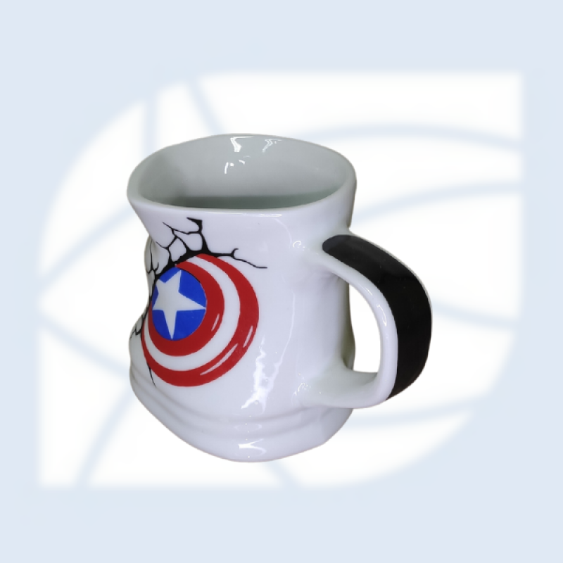 CANECA AMASSADA CAPITÃO AMÉRICA