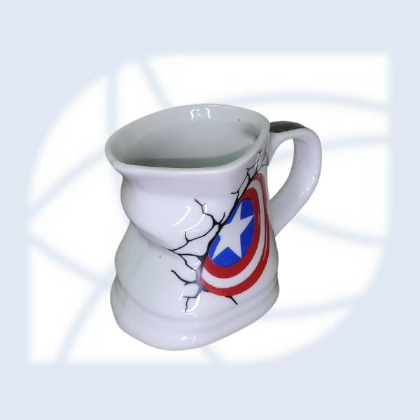 CANECA AMASSADA CAPITÃO AMÉRICA