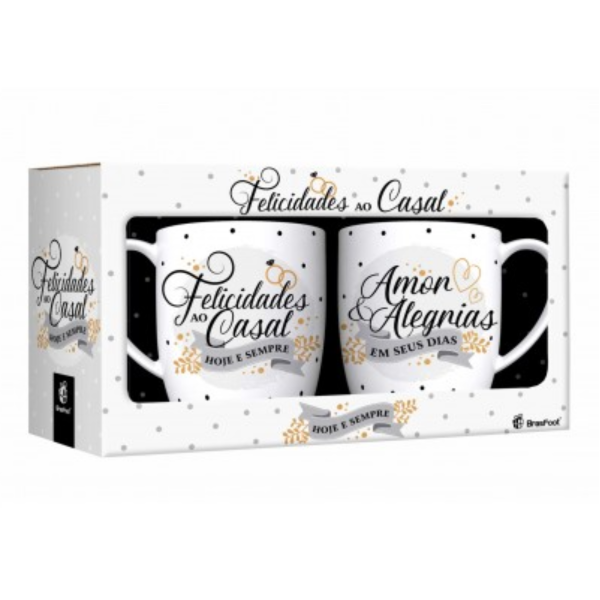 KIT CANECA URBAN C/2UN – FELICIDADES AO CASAL