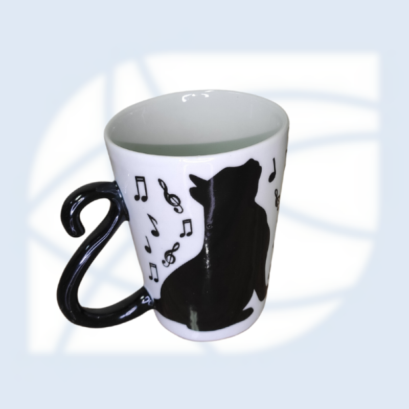 CANECA DE GATO - A ALÇA É O RABO DO GATO
