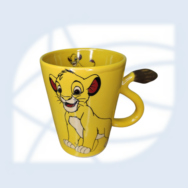 CANECA O REI LEÃO - SIMBA - AMARELA