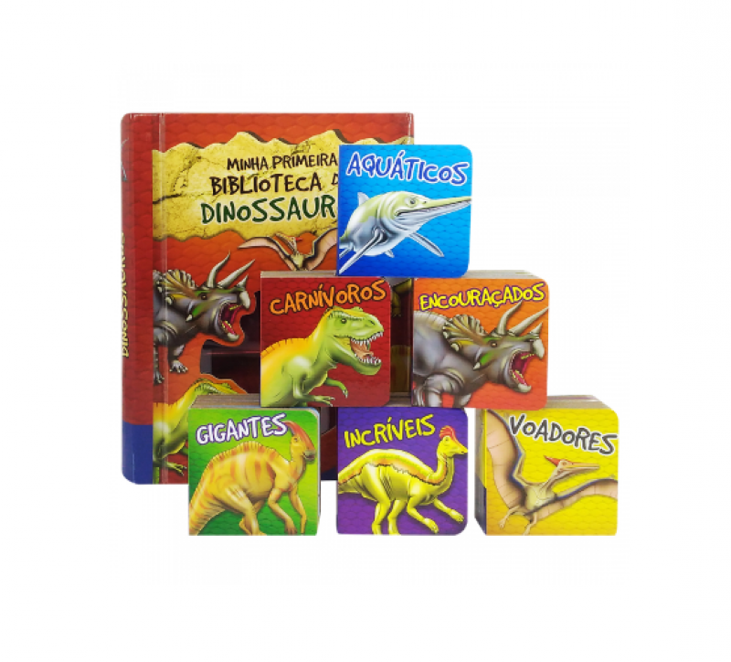 MINHA PRIMEIRA BIBLIOTECA DE DINOSSAUROS: BOX C/ 06 UNIDADES