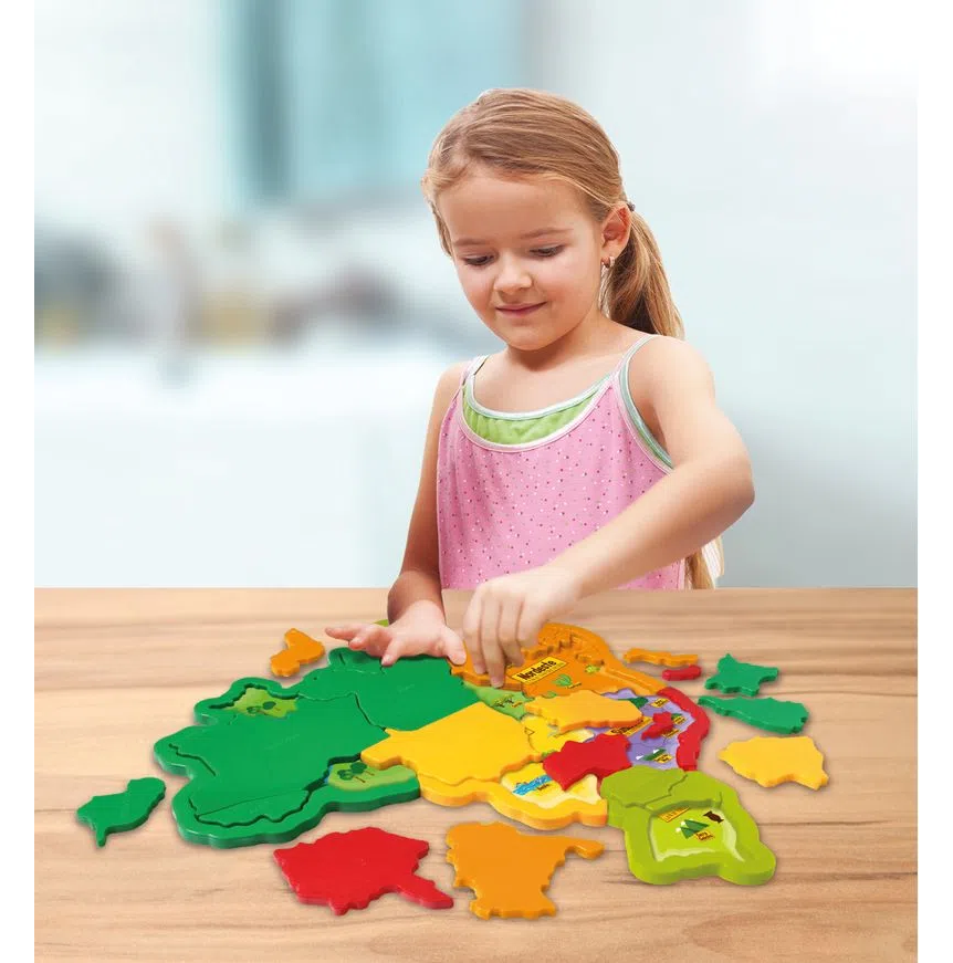 MAPA DO BRASIL 3D PLÁSTICO